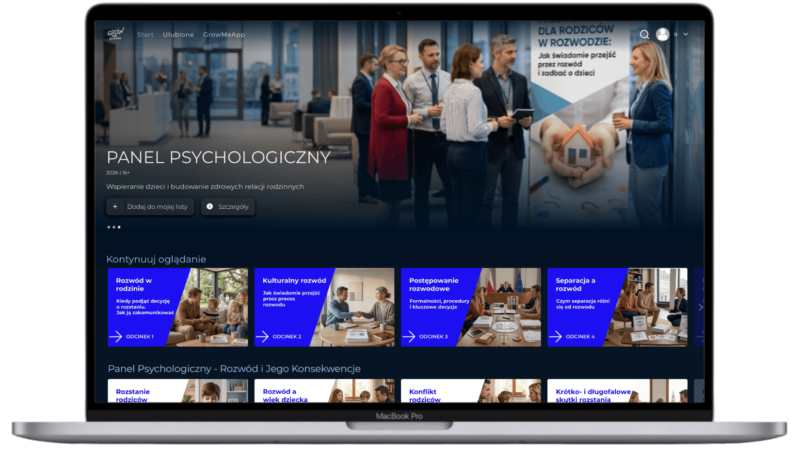 Grow me Academy - platforma OTT ze szkoleniami dla rodziców po rozwodzie